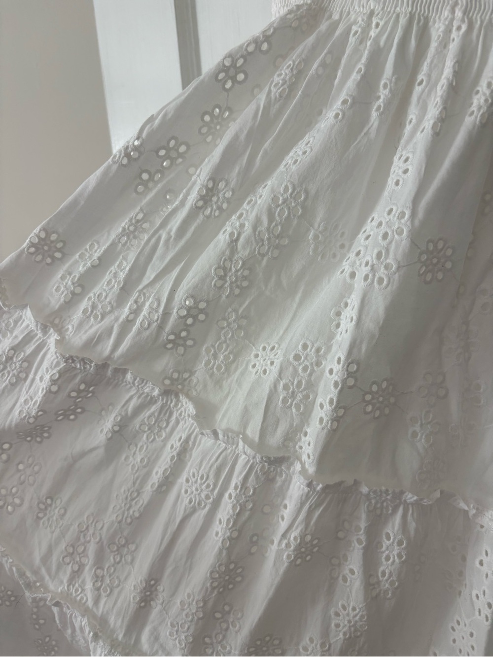 Hill House White Eyelet Ruffle Ellie Dress - Picture 2 of 3